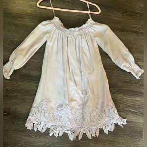 Ark n Co off the shoulder lavender dress - long sleeves - size Small